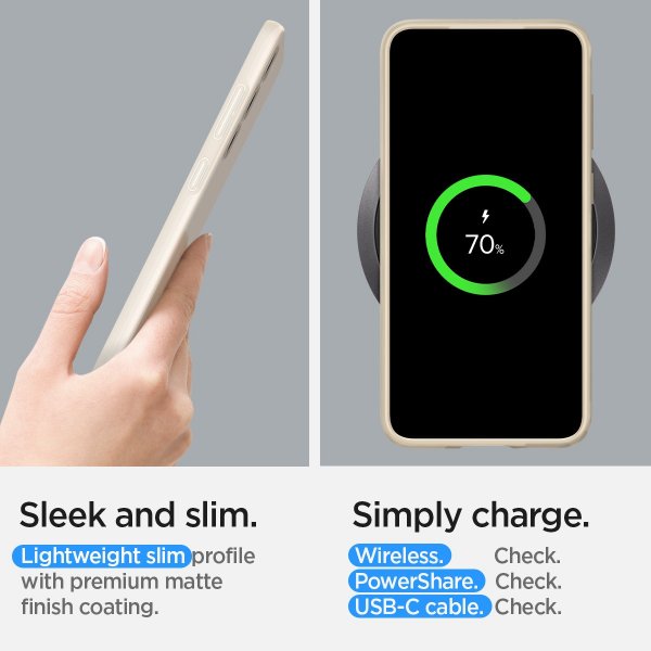 Spigen Samsung Galaxy S23 Skal Thin Fit Pearled Ivory