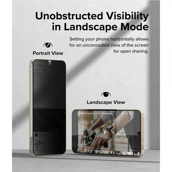 Ringke Samsung Galaxy S23 Skärmskydd Privacy Glass