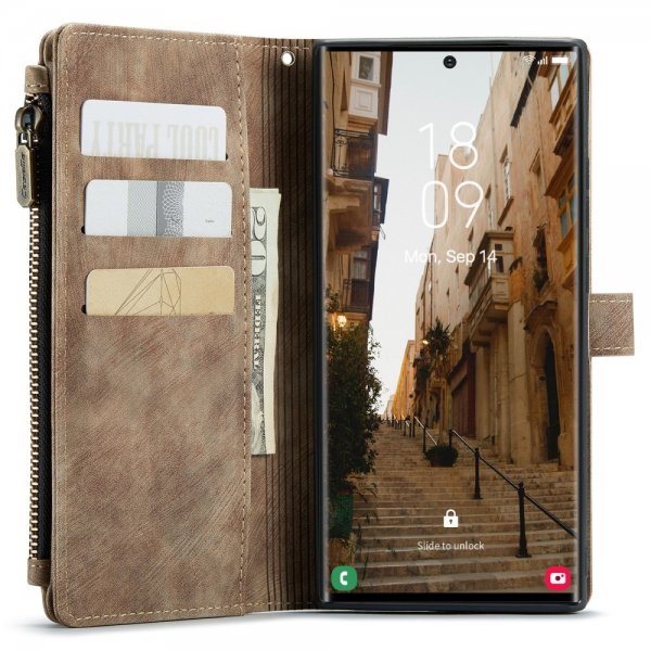 CaseMe Samsung Galaxy S23 Ultra Fodral C30 Series Brun