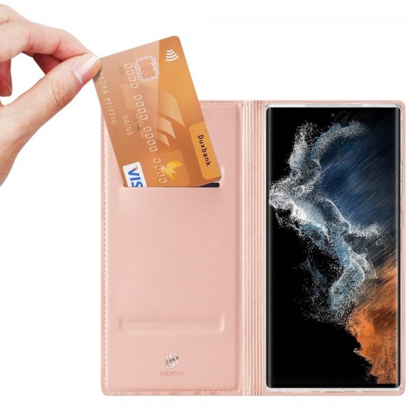 Dux Ducis Samsung Galaxy S23 Ultra Fodral Skin Pro Series Rosa