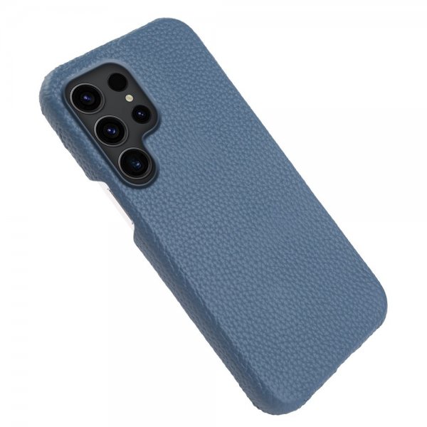 Samsung Galaxy S23 Ultra Skal Äkta Läder MagSafe Mörkblå