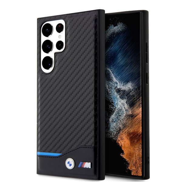 BMW Samsung Galaxy S23 Ultra Skal Carbon & Stripe Svart