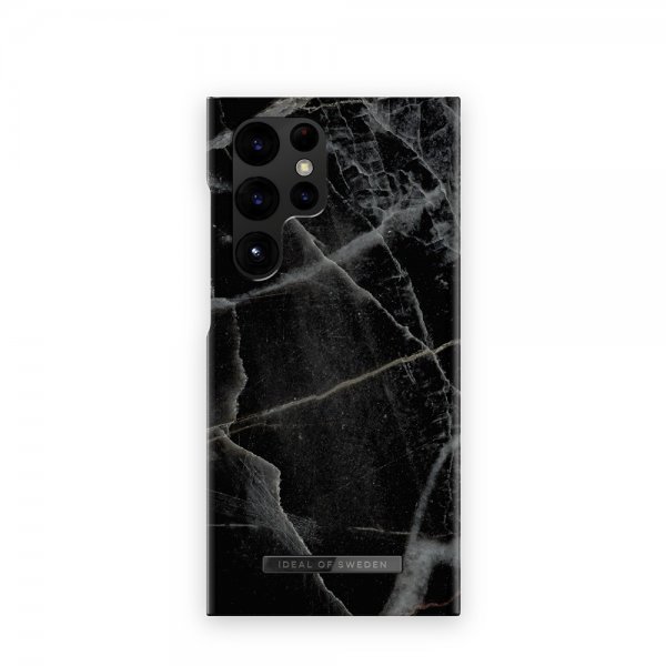 Ideal of Sweden Samsung Galaxy S23 Ultra Skal Fashion Case Black Thunder Marble