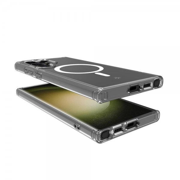 Celly Samsung Galaxy S23 Ultra Skal GELSKINMAG MagSafe Transparent