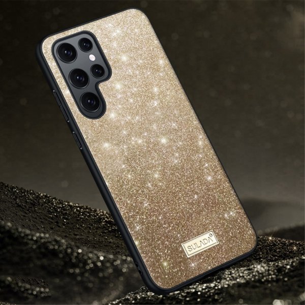 Sulada Samsung Galaxy S23 Ultra Skal Glitter Guld