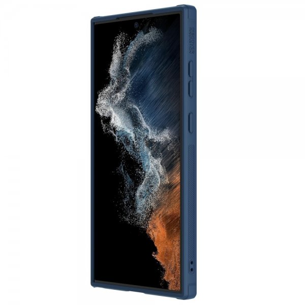 Nillkin Samsung Galaxy S23 Ultra Skal med Textur Blå