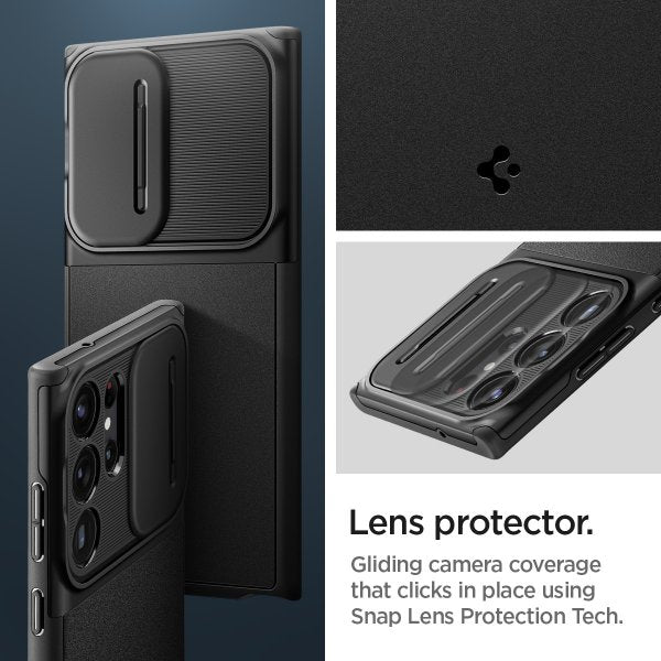 Spigen Samsung Galaxy S23 Ultra Skal Optik Armor Svart