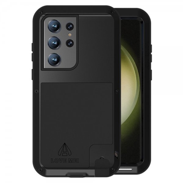 Love Mei Samsung Galaxy S23 Ultra Skal Powerful Case Svart