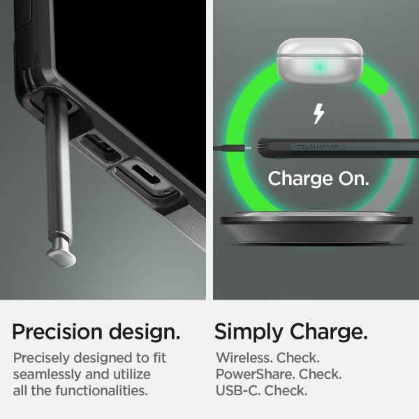Spigen Samsung Galaxy S23 Ultra Skal Tough Armor Abyss Green