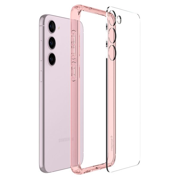 Spigen Samsung Galaxy S23 Skal Ultra Hybrid Rose Crystal