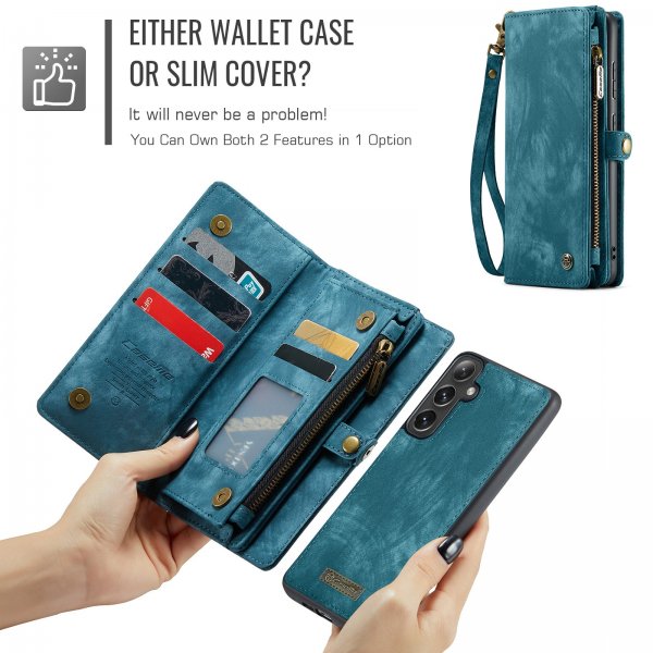 CaseMe Samsung Galaxy S24 FE Fodral 008 Series Löstagbart Skal Blå