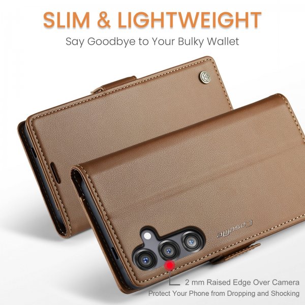 CaseMe Samsung Galaxy S24 FE Fodral 023 Series Brun