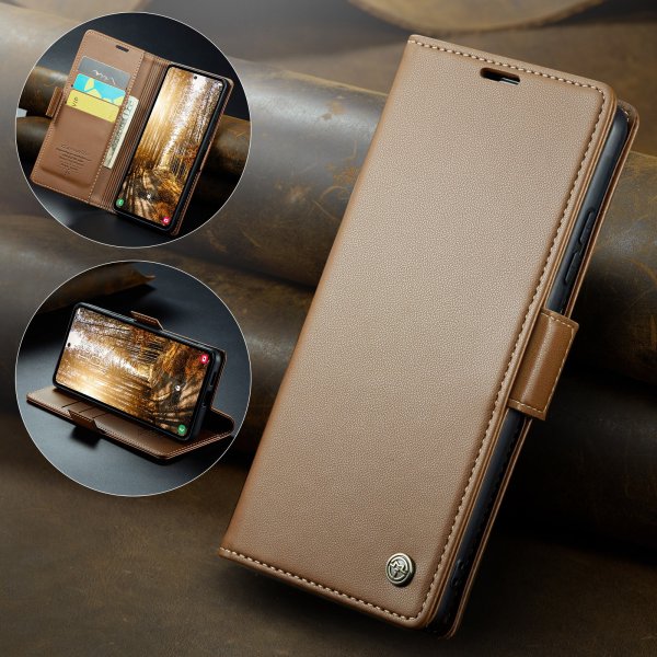 CaseMe Samsung Galaxy S24 FE Fodral 023 Series Brun