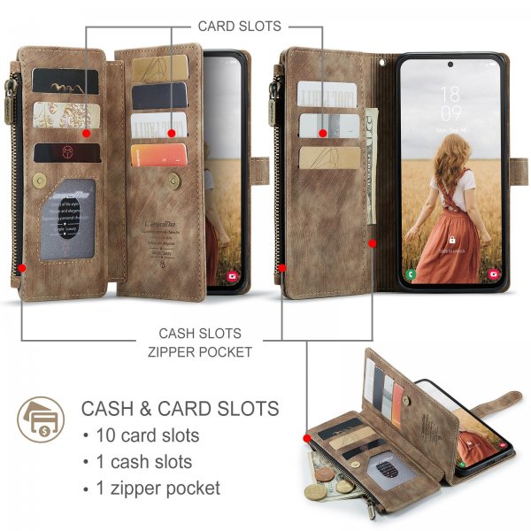 CaseMe Samsung Galaxy S24 FE Fodral C30 Series Brun