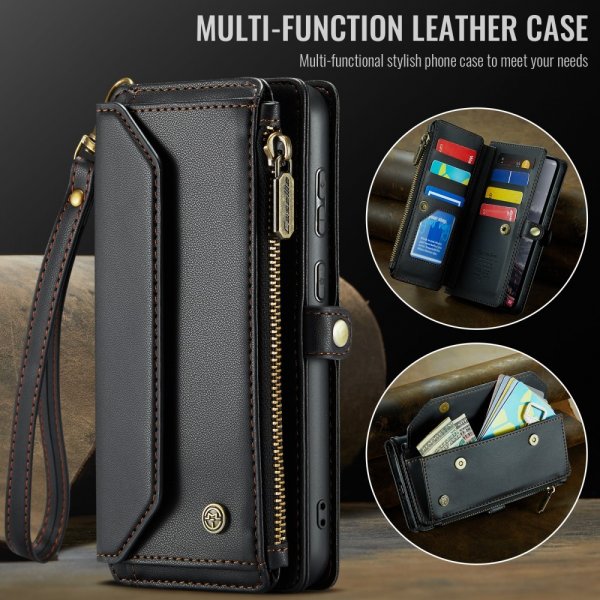 CaseMe Samsung Galaxy S24 FE Fodral C36 Series Svart