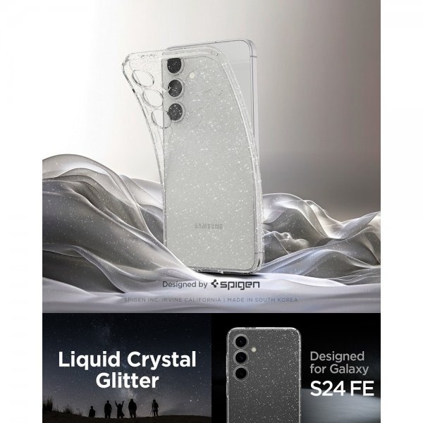 Spigen Samsung Galaxy S24 FE Skal Liquid Crystal Glitter Crystal Quartz