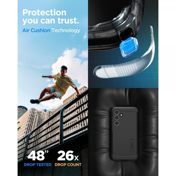 Spigen Samsung Galaxy S24 FE Skal Tough Armor Svart