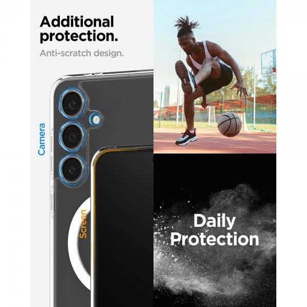 Spigen Samsung Galaxy S24 FE Skal Ultra Hybrid MagFit Vit
