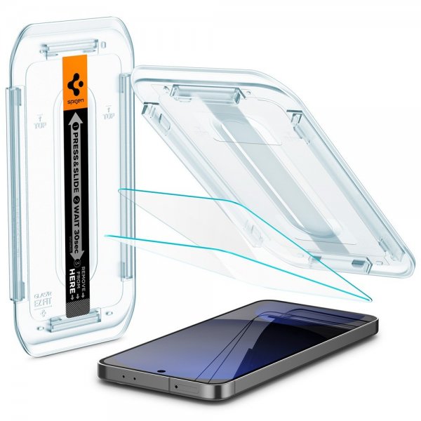 Spigen Samsung Galaxy S24 FE Skärmskydd GLAS.tR EZ Fit 2-pack