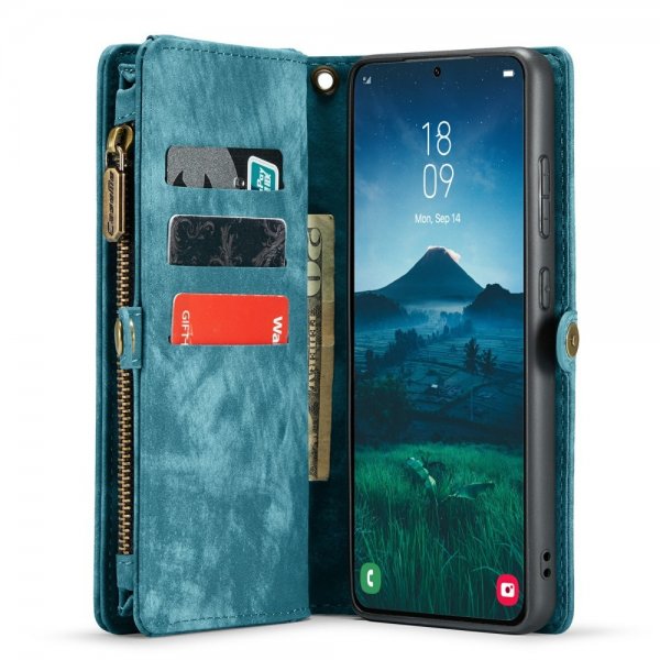 CaseMe Samsung Galaxy S24 Fodral 008 Series Löstagbart Skal Blå