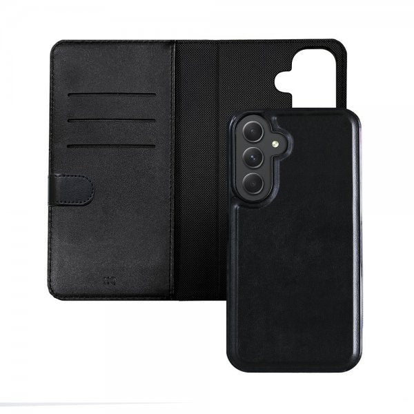 Xqisit Samsung Galaxy S24 Fodral 2-in-1 Wallet Case Svart