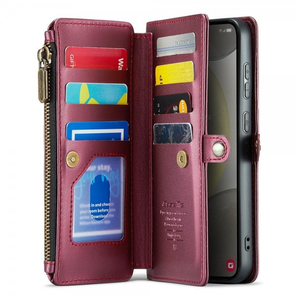 CaseMe Samsung Galaxy S24 Fodral C36 Series Röd