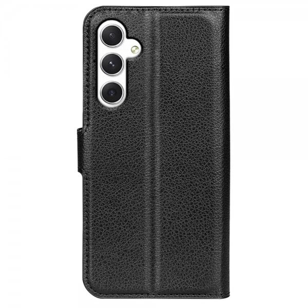Samsung Galaxy S24 Fodral Litchi Svart