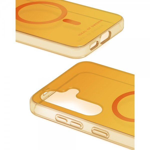 Ideal of Sweden Samsung Galaxy S24/Galaxy S25 Skal Clear Case MagSafe Orange Spritz