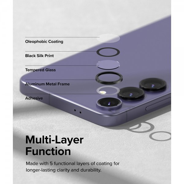 Ringke Samsung Galaxy S24 Kameraskydd Camera Lens Frame Svart