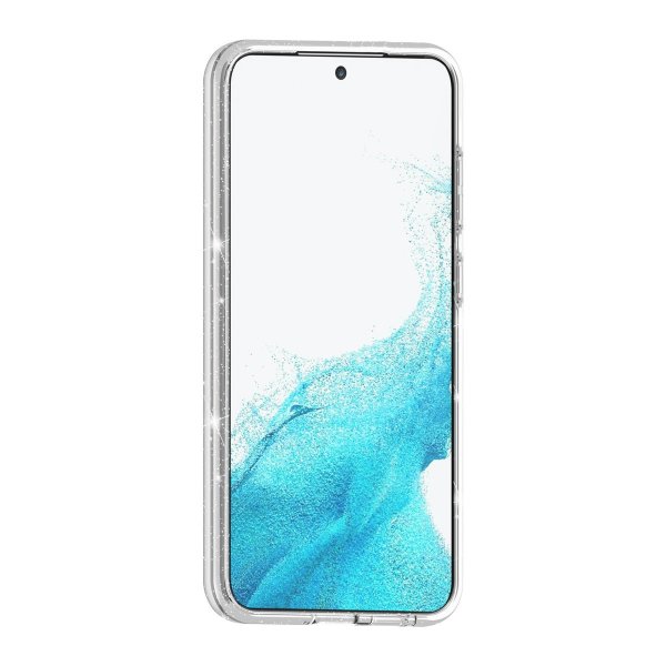 Samsung Galaxy S24 Skal Glitter Stöttåligt Transparent