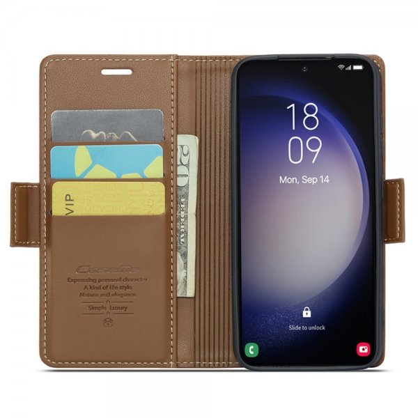 CaseMe Samsung Galaxy S24 Plus Fodral 023 Series Brun