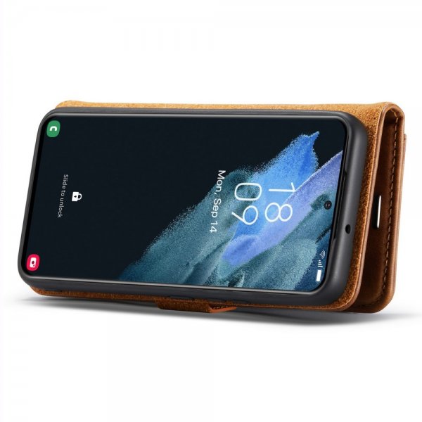 Dg.Ming Samsung Galaxy S24 Plus Fodral med Löstagbart Skal Brun