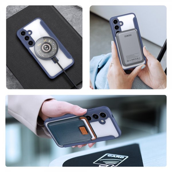Dux Ducis Samsung Galaxy S24 Plus Fodral Skin X Pro Series Kickstand MagSafe Blå
