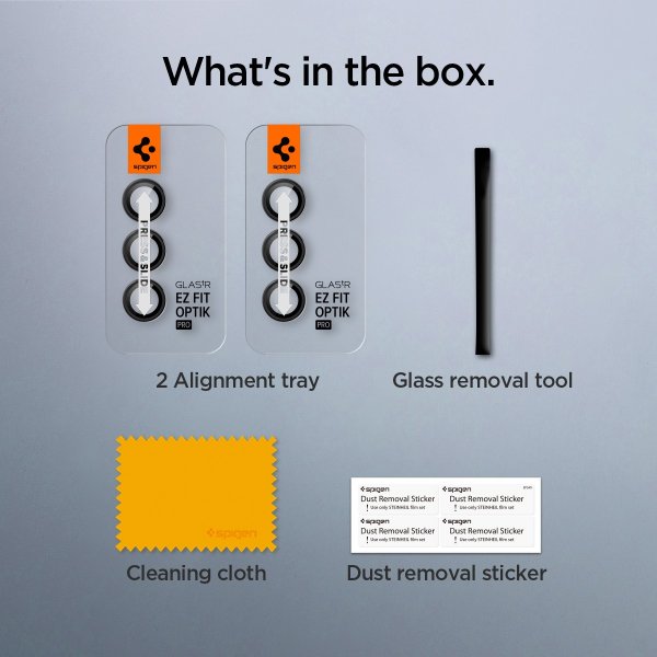 Spigen Samsung Galaxy S24 Plus Kameraskydd GLAS.tR EZ Fit Optik Pro 2-pack Svart