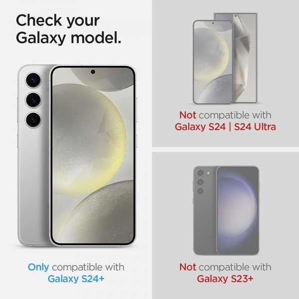 Spigen Samsung Galaxy S24 Plus Kameraskydd GLAS.tR EZ Fit Optik Pro 2-pack Gul