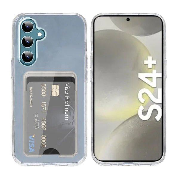 Rvelon Samsung Galaxy S24 Plus Skal Korthållare Transparent