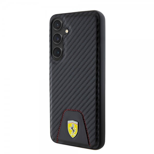 Ferrari Samsung Galaxy S24 Plus Skal Carbon & Stripe Svart
