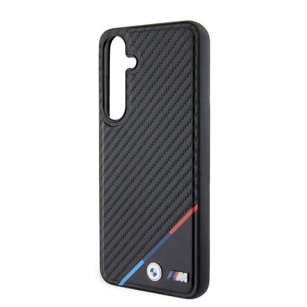 BMW Samsung Galaxy S24 Plus Skal Carbon Tricolor Stripe MagSafe Svart