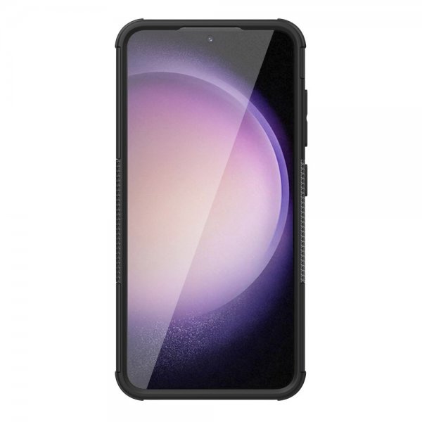 Samsung Galaxy S24 Plus Skal Däckmönster Stativfunktion Svart