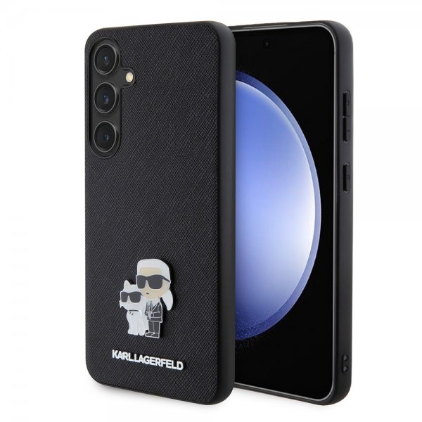 Karl Lagerfeld Samsung Galaxy S24 Plus Skal Saffiano Karl & Choupette Svart