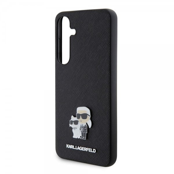 Karl Lagerfeld Samsung Galaxy S24 Plus Skal Saffiano Karl & Choupette Svart