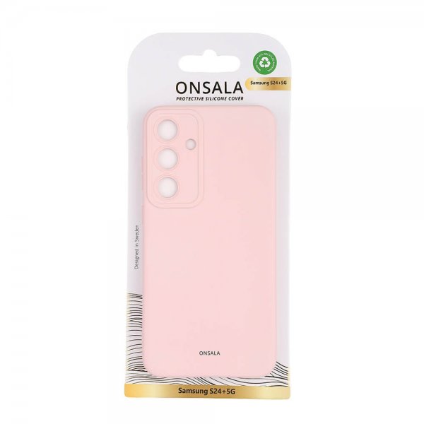 Onsala Samsung Galaxy S24 Plus Skal Silikon Chalk Pink