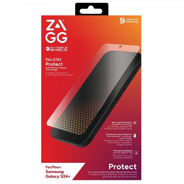 ZAGG InvisibleShield Samsung Galaxy S24 Plus Skärmskydd Flex XTR3