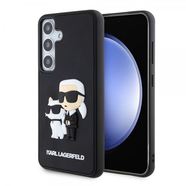Karl Lagerfeld Samsung Galaxy S24 Skal 3D Rubber Karl & Choupette Svart