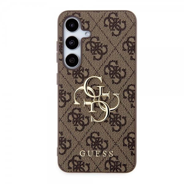 Guess Samsung Galaxy S24 Skal 4G Metal Logo Brun