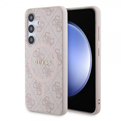 Guess Samsung Galaxy S24 Skal 4G Pattern MagSafe Rosa