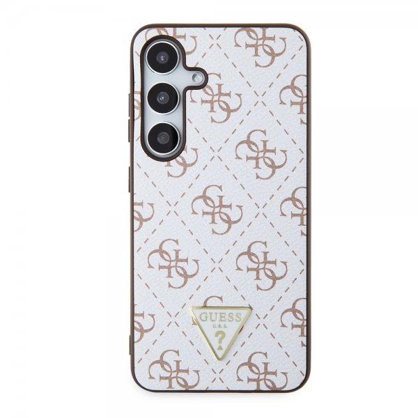 Guess Samsung Galaxy S24 Skal 4G Print Grained Vit