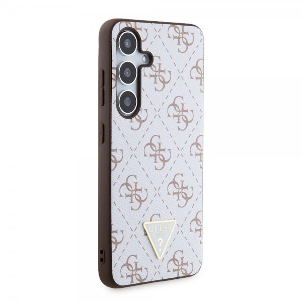 Guess Samsung Galaxy S24 Skal 4G Print Grained Vit