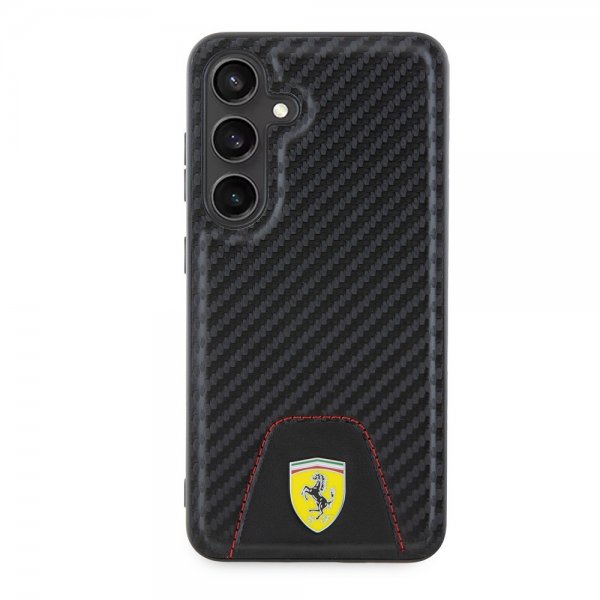 Ferrari Samsung Galaxy S24 Skal Carbon & Stripe Svart