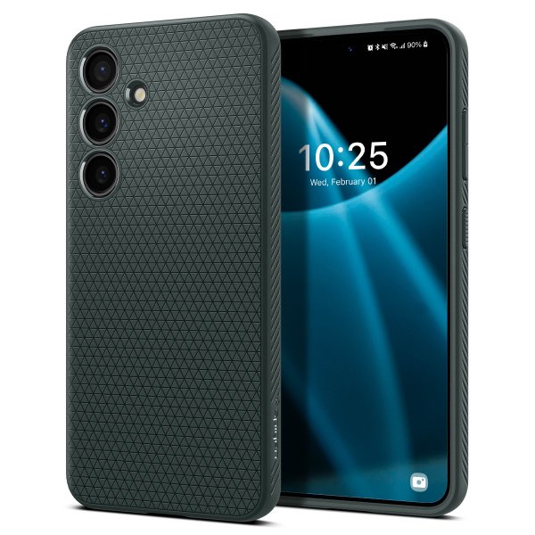 Spigen Samsung Galaxy S24 Skal Liquid Air Abyss Green